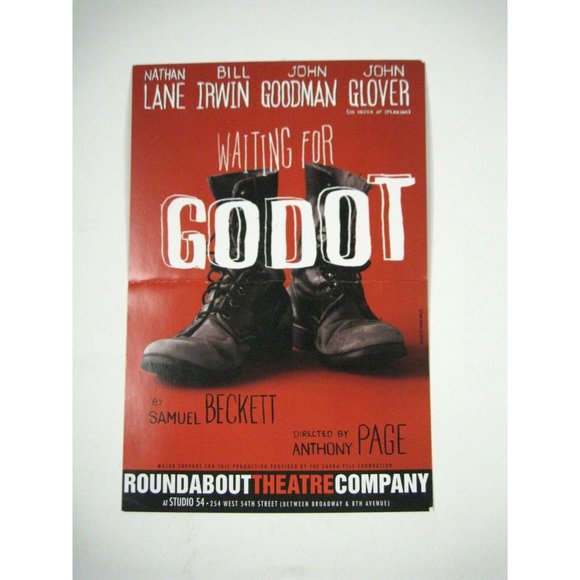 Waiting for Godot Playbill 2009 Roundabout Theatre Ticket Nathan Lane Bill Irwin - Picture 6 of 11